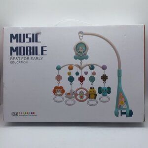Baby Musical Crib Mobile with Night Lights Remote Control Nursery Infant